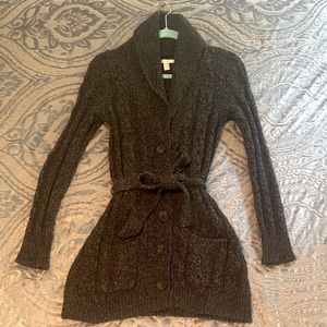 Gray old navy sweater cardigan XS